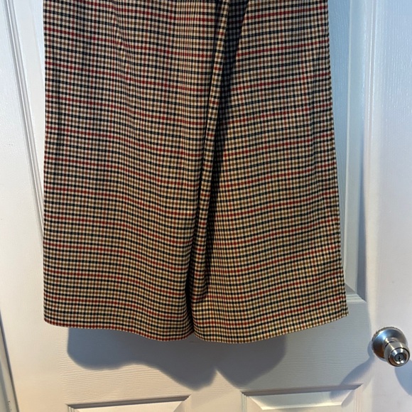 Zara TRF Collection Plaid Trousers in Red and Brown - Picture 7 of 8